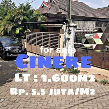 Tanah di Jalan Pluto Cinere Mas cocok untuk hunian cluster harga dibawah pasar