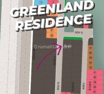 Jual Tanah Kavling Greenland Residence Raya Menganti Hadap Barat