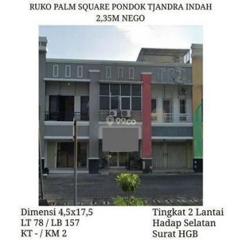 Ruko Palm Square Pondok Tjandra Indah Waru dekat Sidoarjo Juanda Deltasari