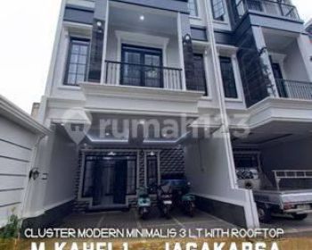 Rumah Brand New Dalam Cluster Modern Minimalis 3 Lantai Ada Rooftop Di M. Kahfi