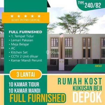 Rumah Kost Premium Akhwat dan Strategis Passive Income Dekat Universitas Depok