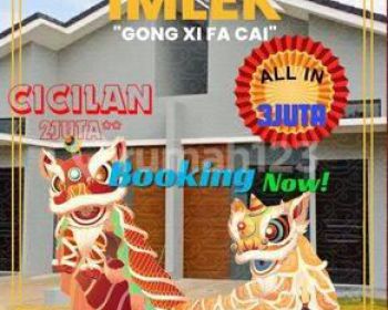 Rumah Mewah Tanpa Dp,Cicilan 2Jutaan,Pinggir jalan Utama,