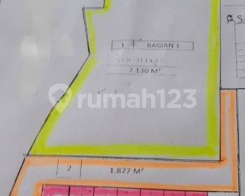 Tanah lokasi strategis di pinggir jalan raya narogong Cileungsi