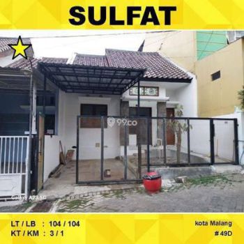 Rumah 1,5 Lantai Luas 104 di Sulfat Utara Blimbing kota Malang _ 49D