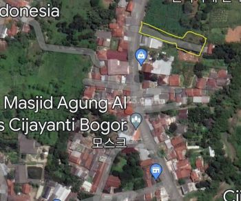 Tanah Luas 1431m2 Jl. Raya Cijayanti Bogor Cocok Untuk Villa
