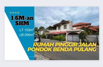 Rumah Dijual Di Pamulang LT 153m² Pinggir Jl Utama