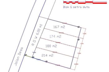 Tanah Kavling 167 M2 di Blok G Setraduta Bandung