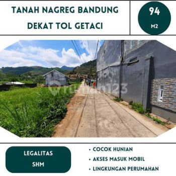 Tanah Bandung Nagreg SHM Luas 94 M2 Dekat Tol Getaci Siap Bangun