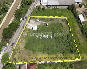 Tanah Dengan Lokasi Strategis di Pinggir Jl. Raya Mauk, Sukadiri, Kab. Tangerang