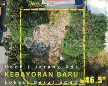 Tanah Hook Di Kebayoran Baru, Lokasi Prestige Dekat Scbd