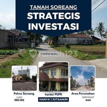 Tanah Soreang Bandung Dekat Polres Soreang Sertifikat SHM