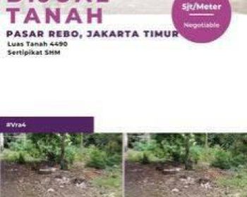 Jual Cepat Tanah Lokasi Bagus Startegis,dipasar Rebo Jakarta