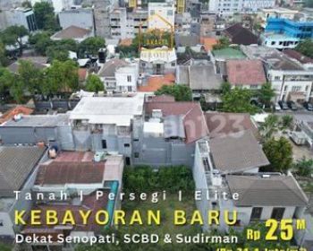 Tanah Persegi Di Kebayoran Baru, Strategis Dekat Senopati, Scbd