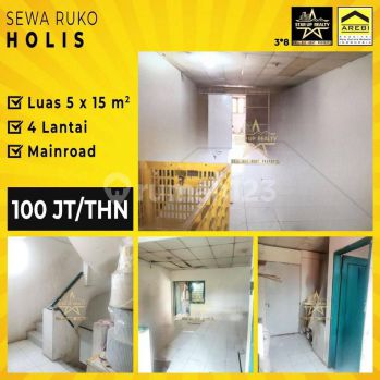 100 Jt Nego Disewakan Ruko Ramai Parkir Luas di Mainroad Jalan Holis