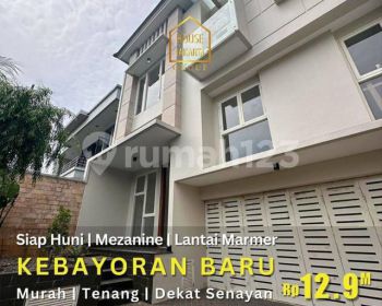 Rumah Siap Huni Di Kebayoran Baru, Lantai Mezanine Marmer. Murah