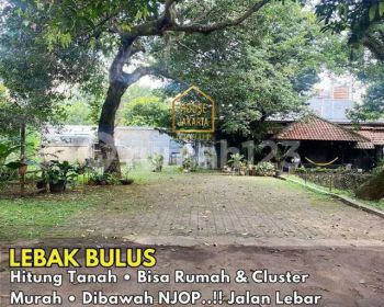 Hitung Tanah, Bisa Rumah Cluster, Dibawah Njop, Jalan Lebar Murah