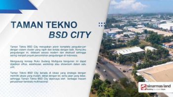 Taman Tekno X Gudang Modern di BSD City