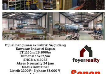 Bangunan Ex. Pabrik atau Gudang Daerah Sapan Gedebage Bandung