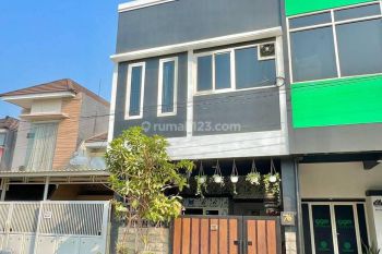 Jual Rumah Tambak Medokan Ayu 2 Lantai Hadap Utara Ada Kolam Ikan