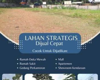 Tanah dijual di Serpong 1 menit ke stasiun rawabuntu legalitas SHM ramai lalu