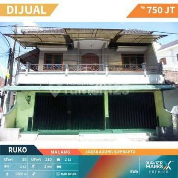 Ruko 2 Lantai di Jaksa Agung Suprapto Malang