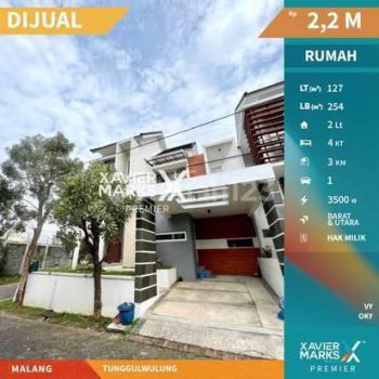Rumah Super Cantik di Tunggulwulung Malang