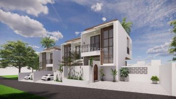 New Modern Villa Dua Lantai Di Dekat GWK, Ungasan. View Tol Dan Laut