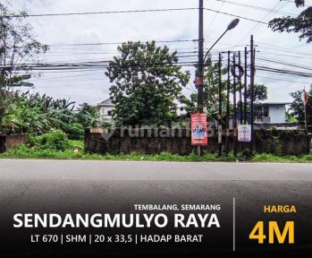 Tanah BAGUS PINGGIR JALAN RAYA SENDANG MULYO TEMBALANG