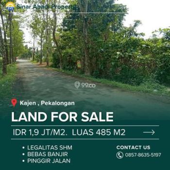 Dijual Tanah Dekat Alun-alun Kajen, SHM