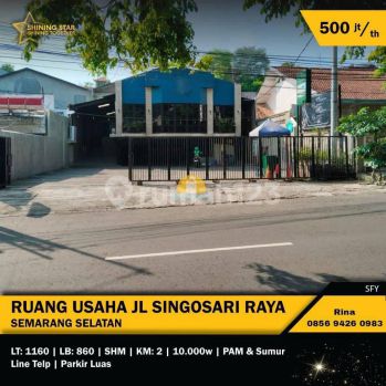 Disewakan Ruang Usaha di Singosari Raya Semarang