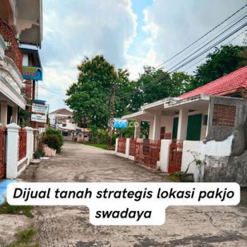 Jual Tanah 160m2 SHM Lokasi Jalan Swadaya Pakjo