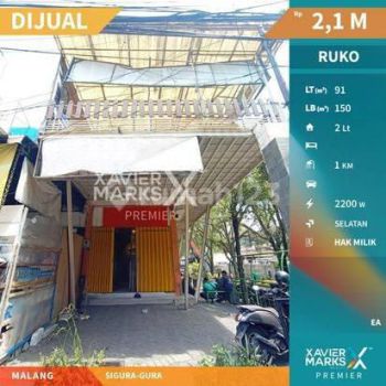 RUKO DI SIGURA-GURA LETAK STRATEGIS DIKELILINGI KAMPUS