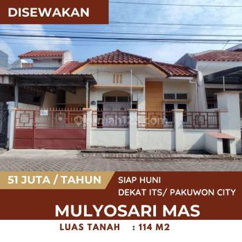 Dekat Its Sewa Rumah 1 Lantai Siap Huni Mulyosari Mas