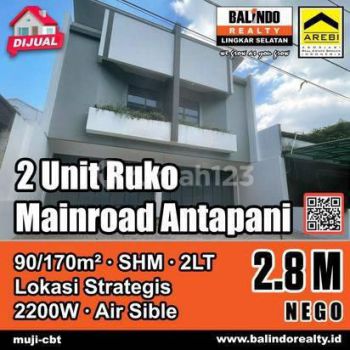 Ruko Baru Mainroad di Terusan Jl. Jakarta Antapani Bandung Timur