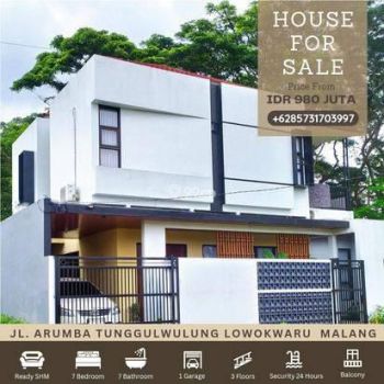 Rumah Kost Lokasi Strategis Daerah Dekat Unisma Malang