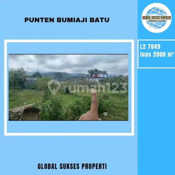 Tanah luas dan murah potensial di Punten Kota Batu