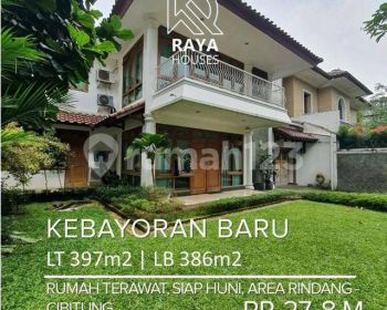Rumah modern tropis sirkulasi bagus jalan lebar senopati area