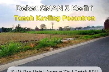 Tanah Kediri Pesantren Strategis Dekat SMAN 3 Kediri