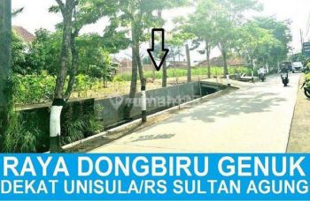 Tanah SHM Pinggir Jalan Dkt Unisula, Rs Sultan Agung Cck Utk Kost