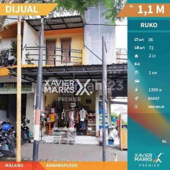 Ruko Strategis Depan Pasar Karangploso Malang Butuh Cepat Laku