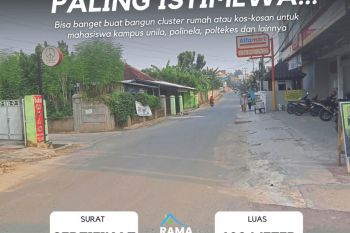 TANAH DI RAJABASA BANDAR LAMPUNG DEKAT KAMPUS UNILA KAMPUNG BARU JALAN BUMI