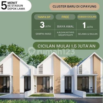Rumah Murah Cicilan Mulai 1,5 Jutaan di Cipayung