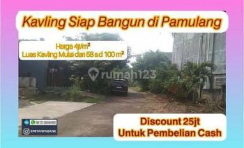 Tanah Kavling di Pamulang Tangsel Diskon 25 Juta Khusus CASH