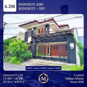 Dijual Rumah Murah Besar Langka Di Rungkut Asri Dekat UBAYA, Merr Dan UPN