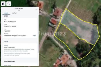 Tanah Kavling Los Sungai Pantai Lima Pererenan Canggu