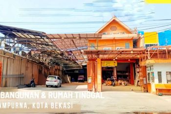 Rumah dan ruang usaha daerah bekasi dgn LT 1225 m SHM