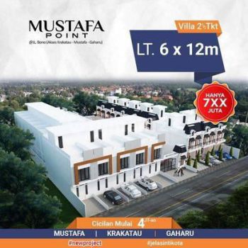 Jual rumah / villa 2.5 tingkat komplek Mustafa Point jalan Bono - - Medan