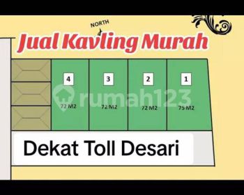 Dijual Kavling Murah Siap Bangun Dekat Toll Desari