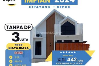 RUMAH 1 JUTAAN DI CIPAYUNG DEKAT STASIUN KERETA DEPOK LAMA