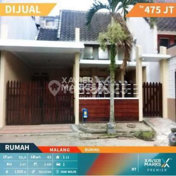 Rumah Cantik di Buring Kota Malang